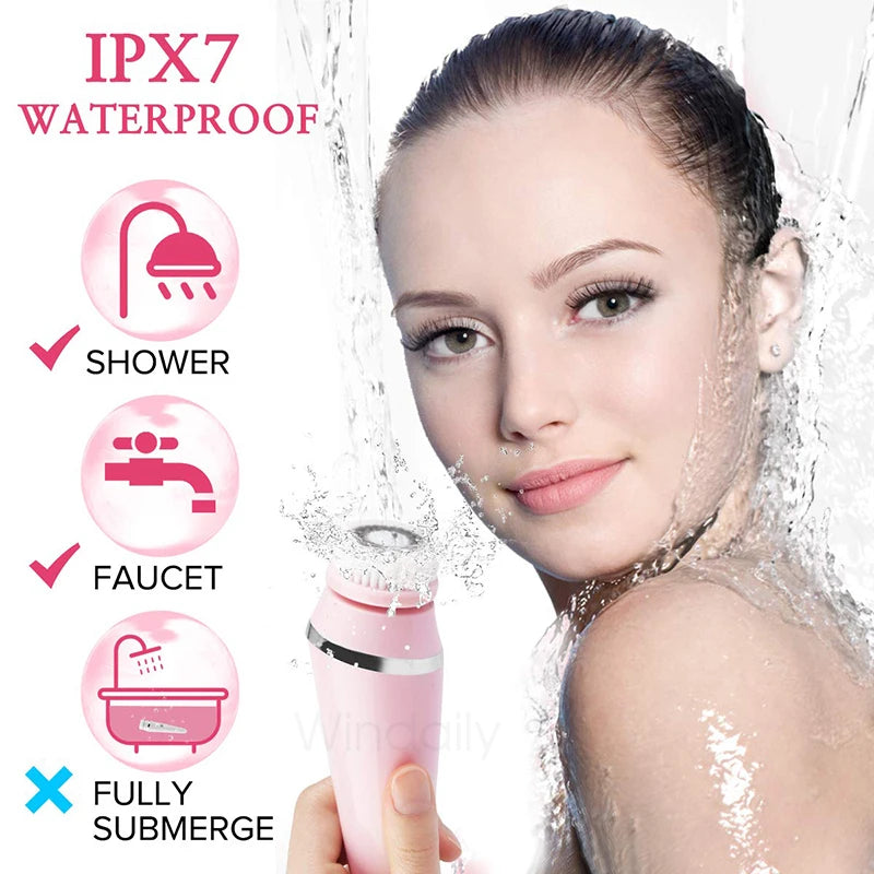 Serenetech™ 4-in-1 Sonic Facial Cleansing Brush