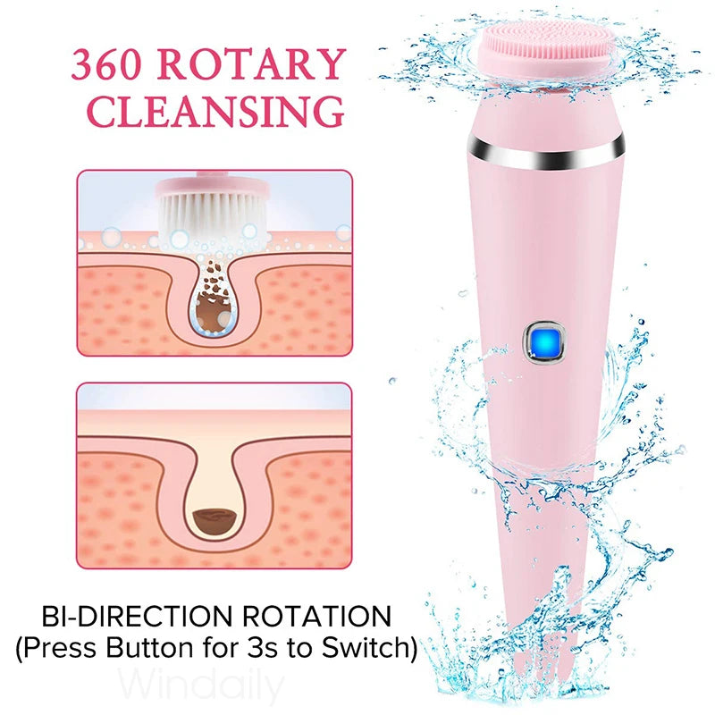 Serenetech™ 4-in-1 Sonic Facial Cleansing Brush