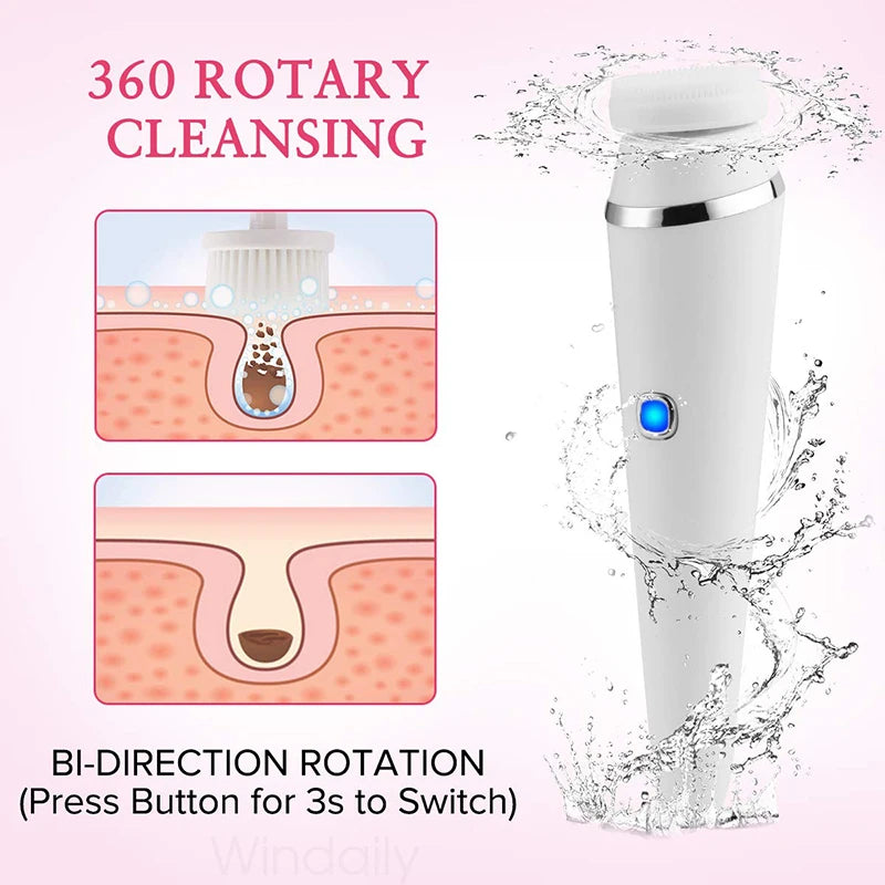 Serenetech™ 4-in-1 Sonic Facial Cleansing Brush