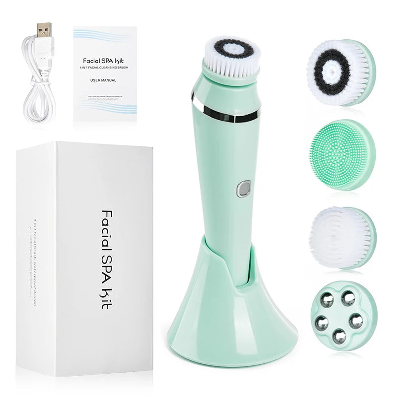 Serenetech™ 4-in-1 Sonic Facial Cleansing Brush