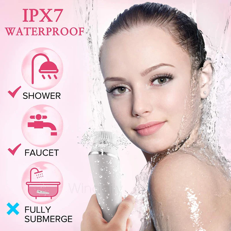 Serenetech™ 4-in-1 Sonic Facial Cleansing Brush