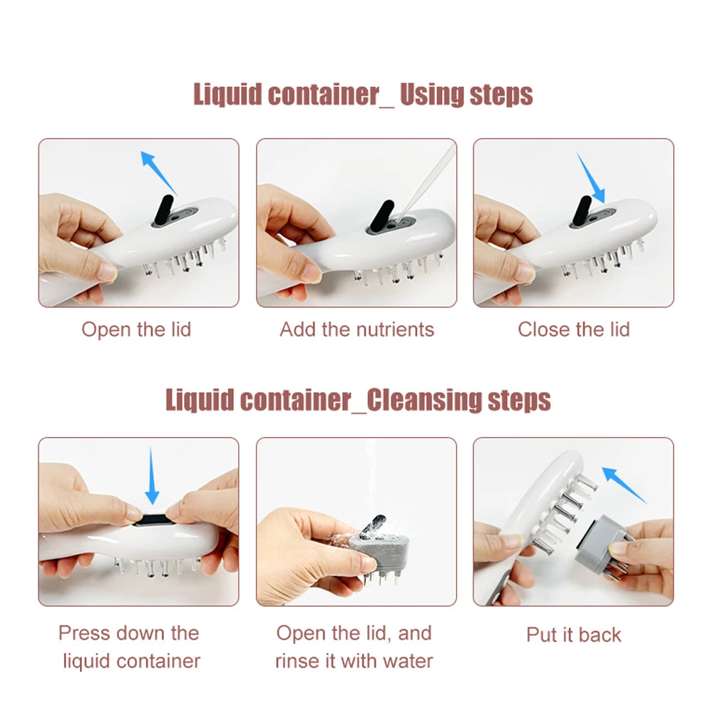 Serenetech™ EMS LED Scalp Massager & Oil Applicator