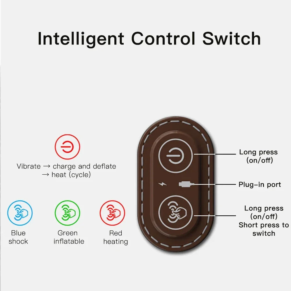 SereneTech™ Heated Cervical Traction Massage Pillow