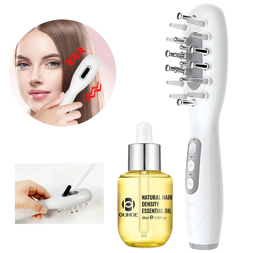 Serenetech™ EMS LED Scalp Massager & Oil Applicator