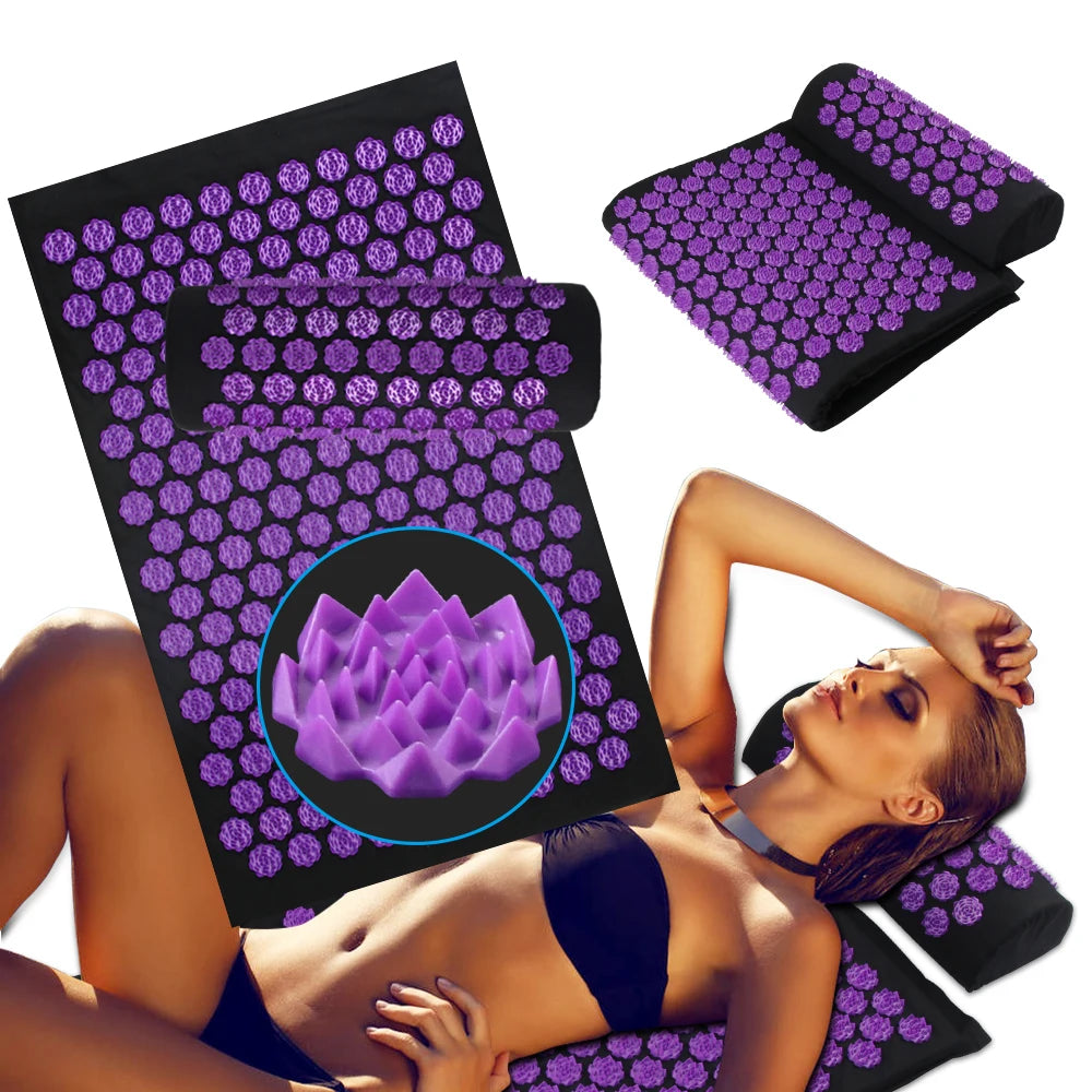 SereneTech™ Premium Acupressure Mat & Pillow Set