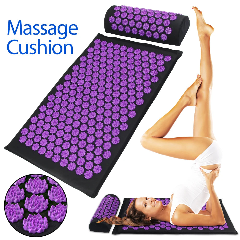 SereneTech™ Premium Acupressure Mat & Pillow Set