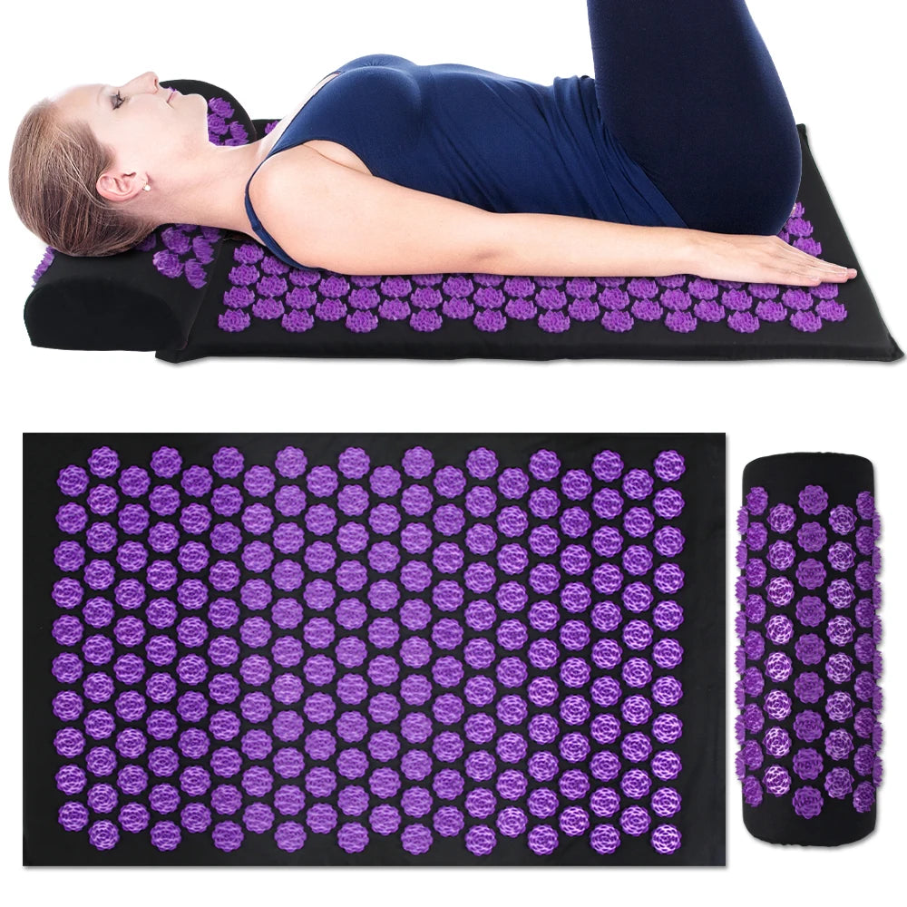 SereneTech™ Premium Acupressure Mat & Pillow Set