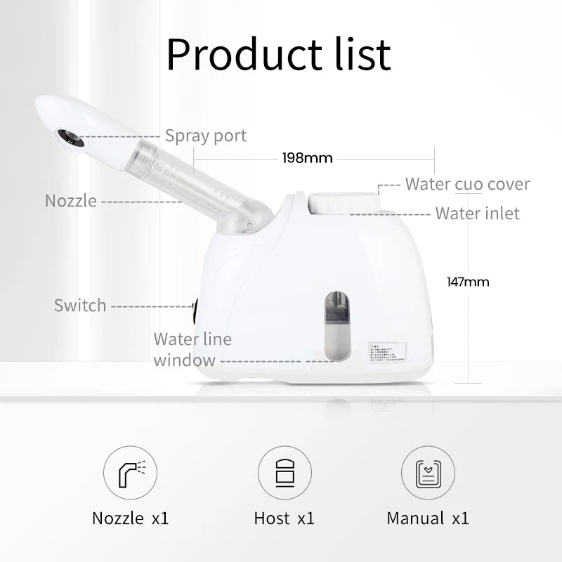 Serenetech™ KSKIN Ozone Ionic Facial Steamer