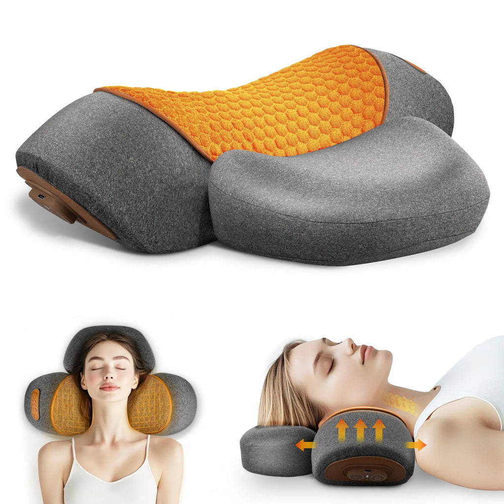 SereneTech™ Heated Cervical Traction Massage Pillow