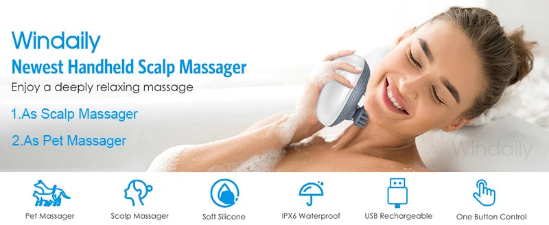 Serenetech™ Deep Tissue Electric Head and Body Massager
