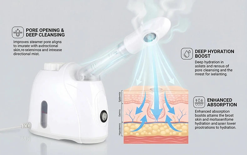 Serenetech™ KSKIN Ozone Ionic Facial Steamer