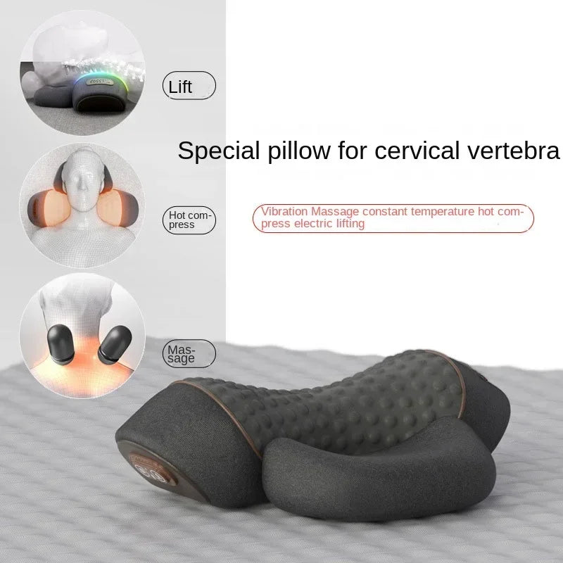 SereneTech™ Heated Cervical Traction Massage Pillow