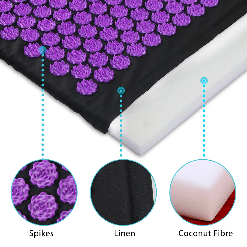 SereneTech™ Premium Acupressure Mat & Pillow Set