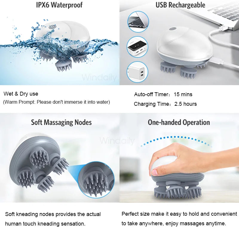 Serenetech™ Deep Tissue Electric Head and Body Massager